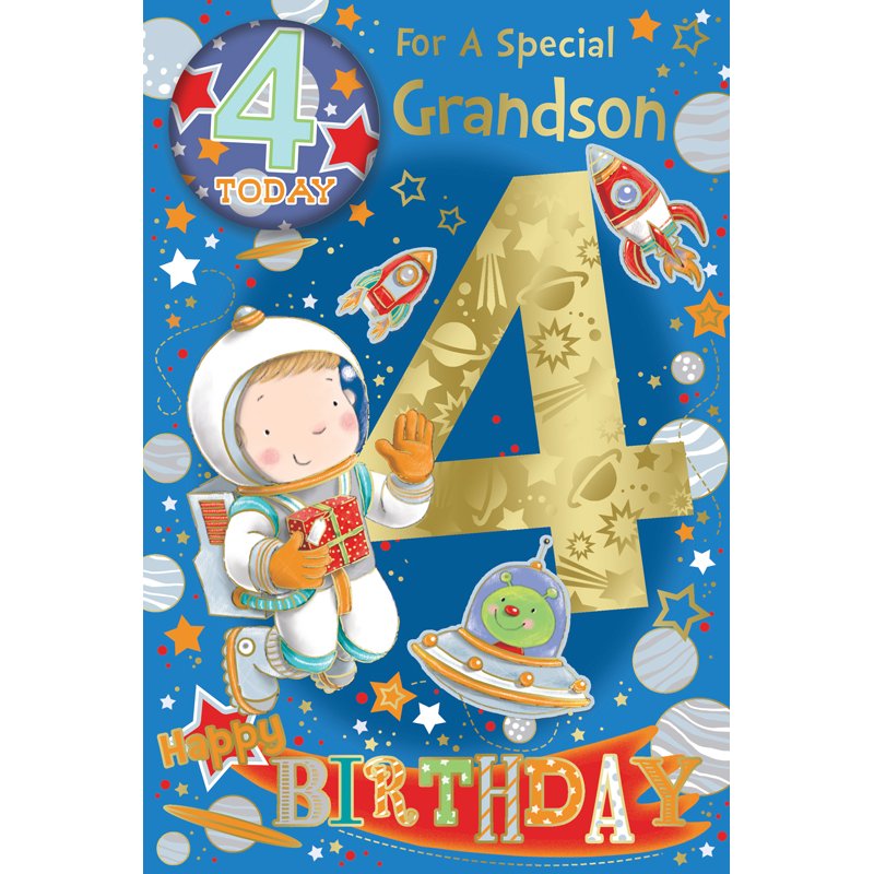 C75 GRANDSON AGE 4 BADGED CARD 6S