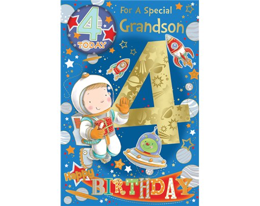 C75 GRANDSON AGE 4 BADGED CARD 6S