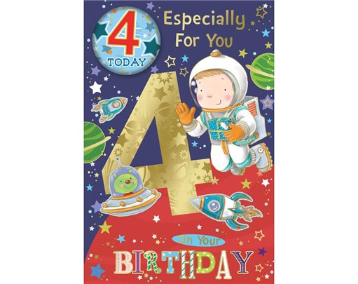 C75 AGE 4 BOY BADGED CARD 6S