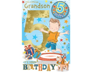 C75 GRANDSON AGE 5 BADGED CARD 6S
