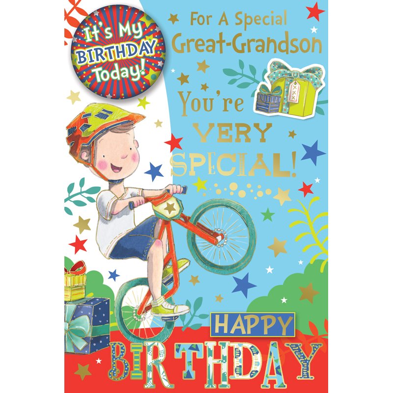C75 GREAT GRANDSON BADGED CARD 6S