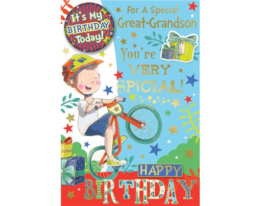 C75 GREAT GRANDSON BADGED CARD 6S