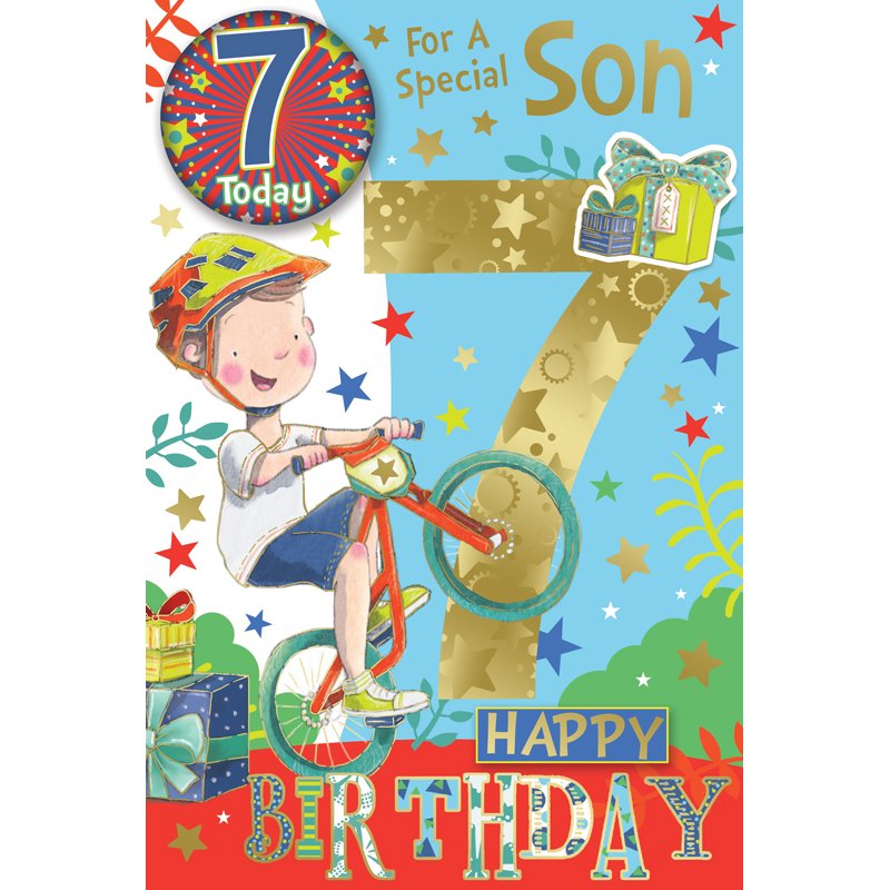 C75 SON AGE 7 BADGED CARD 6S