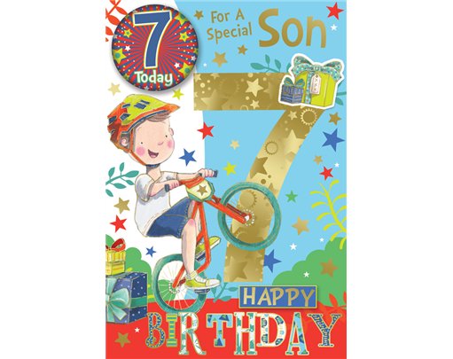 C75 SON AGE 7 BADGED CARD 6S