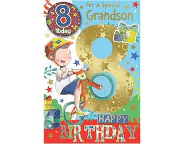 C75 GRANDSON AGE 8 BADGED CARD 6S