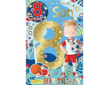 C75 SON AGE 8 BADGED CARD 6S