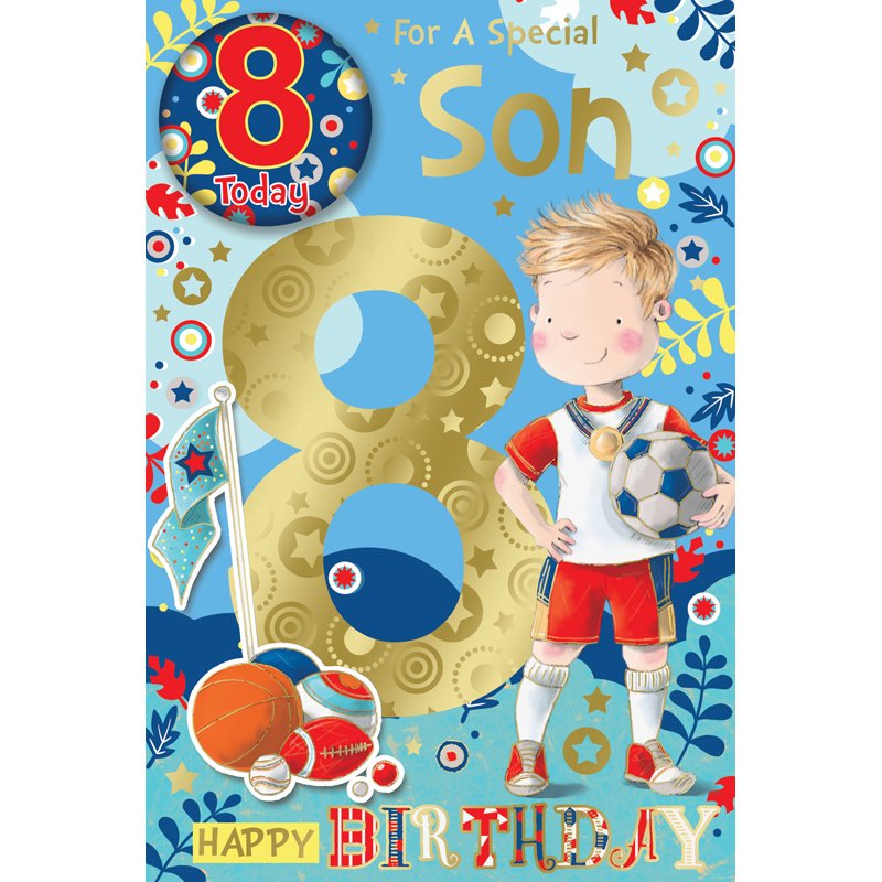 C75 SON AGE 8 BADGED CARD 6S