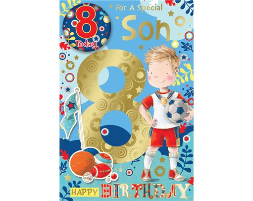 C75 SON AGE 8 BADGED CARD 6S