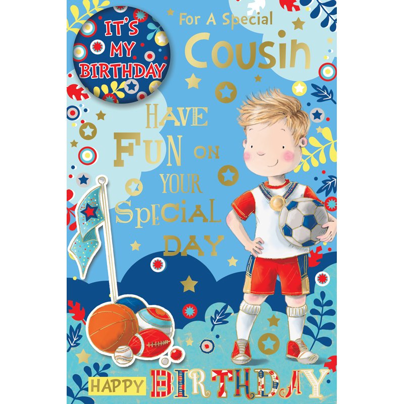C75 COUSIN BOY JUV BADGED CARD 6S