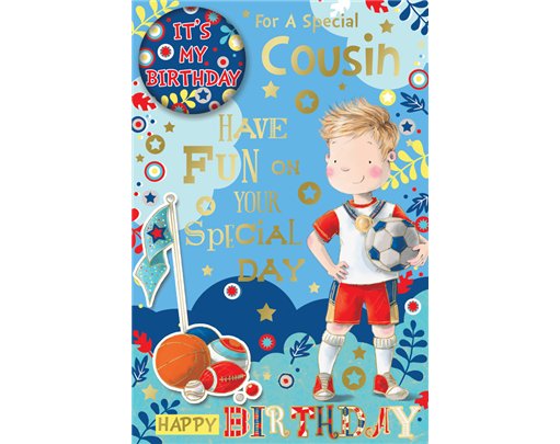 C75 COUSIN BOY JUV BADGED CARD 6S