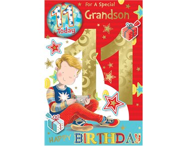 C75 GRANDSON AGE 11 BADGED CARD 6S