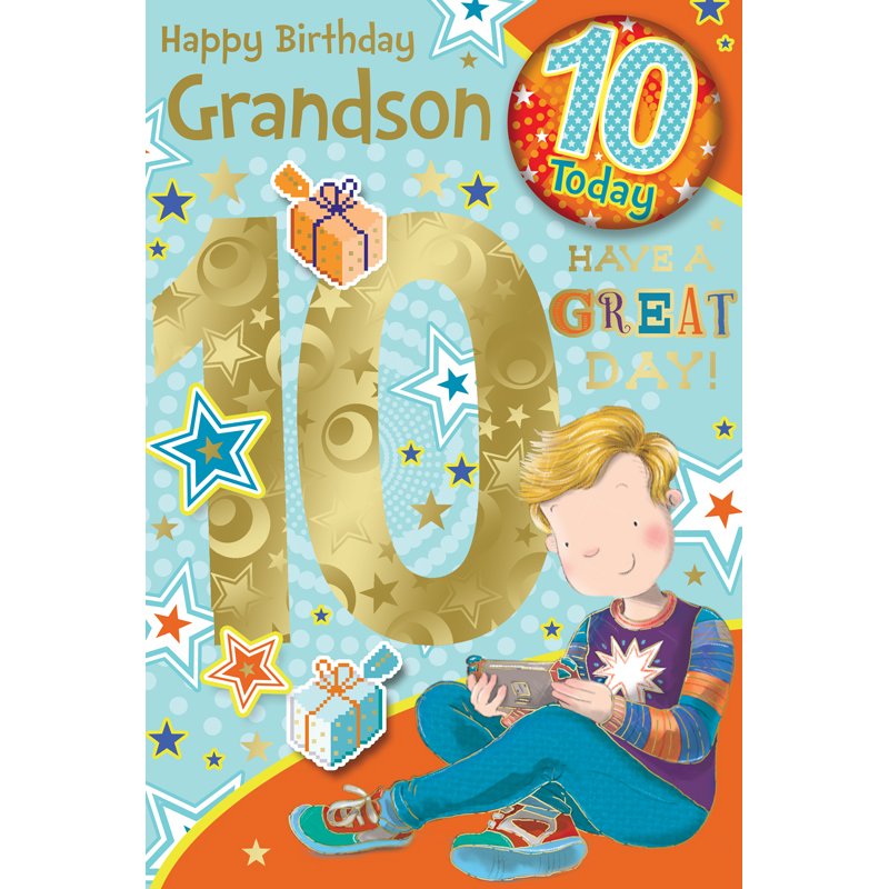 C75 GRANDSON AGE 10 BADGED CARD 6S