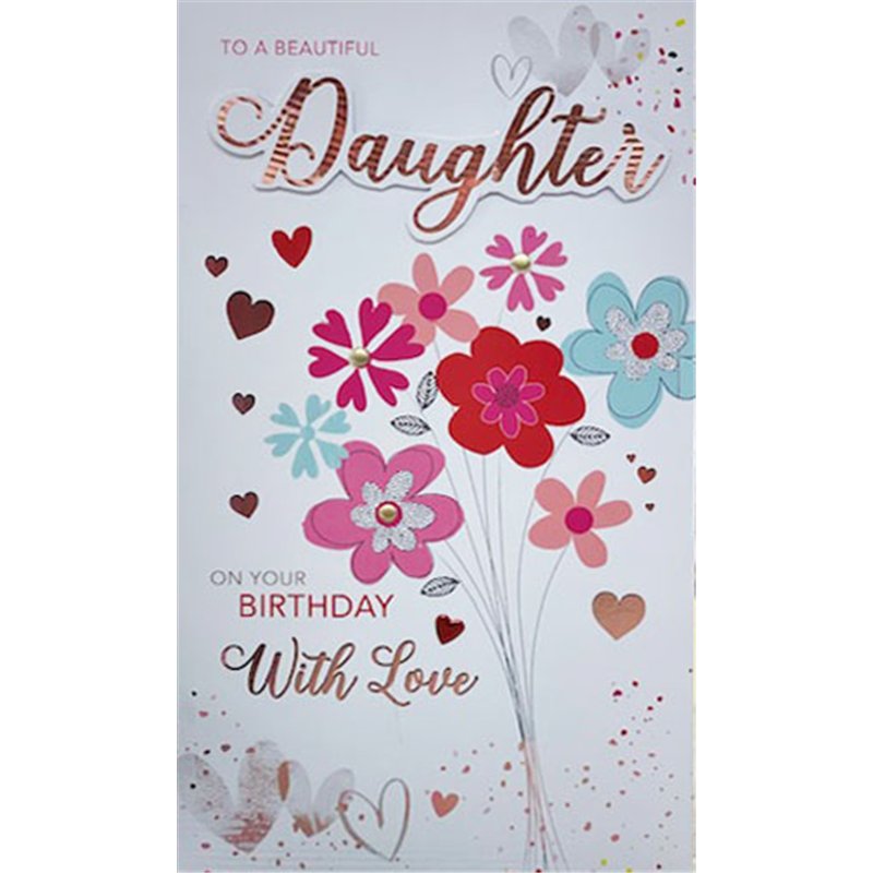 C125 XLG DAUGHTER BIRTHDAY BUTTERFLIES 6S