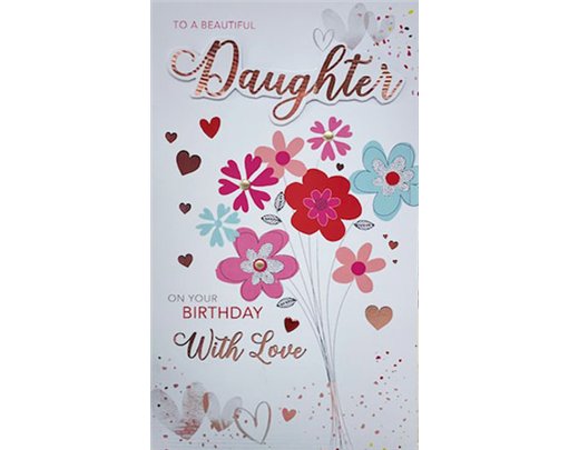 C125 XLG DAUGHTER BIRTHDAY BUTTERFLIES 6S