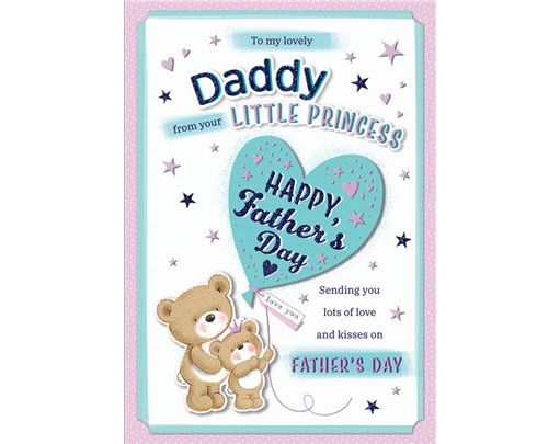 10x7in BOXED DADDY FROM PRINCESS FATHER'S DAY 3S