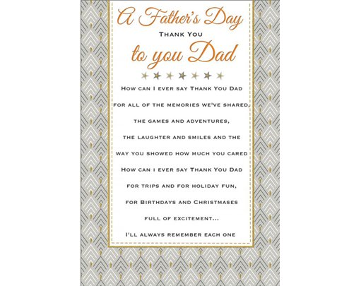 C75 DAD HEARTFELT WISHES FATHER'S DAY 6S