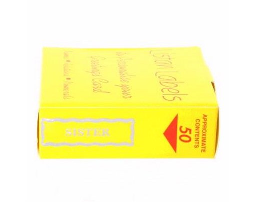SISTER  SILVER LABELS 50 S