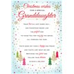 C75 GRANDDAUGHTER HEARTFELT WISHES XMAS 6S