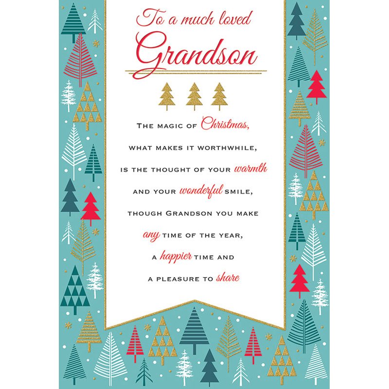 C75 GRANDSON HEARTFELT WISHES XMAS 6S