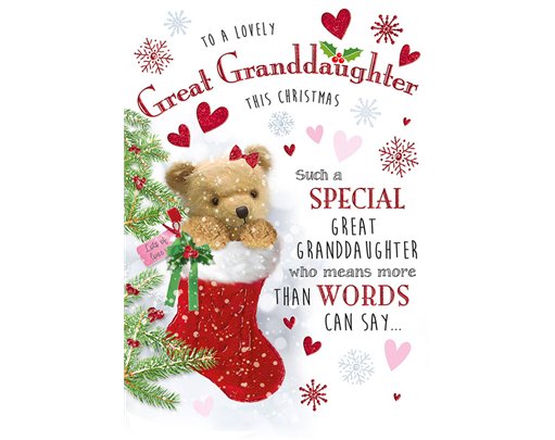 C75 GREAT GRANDDAUGHTER HONEYBUN XMAS 6S
