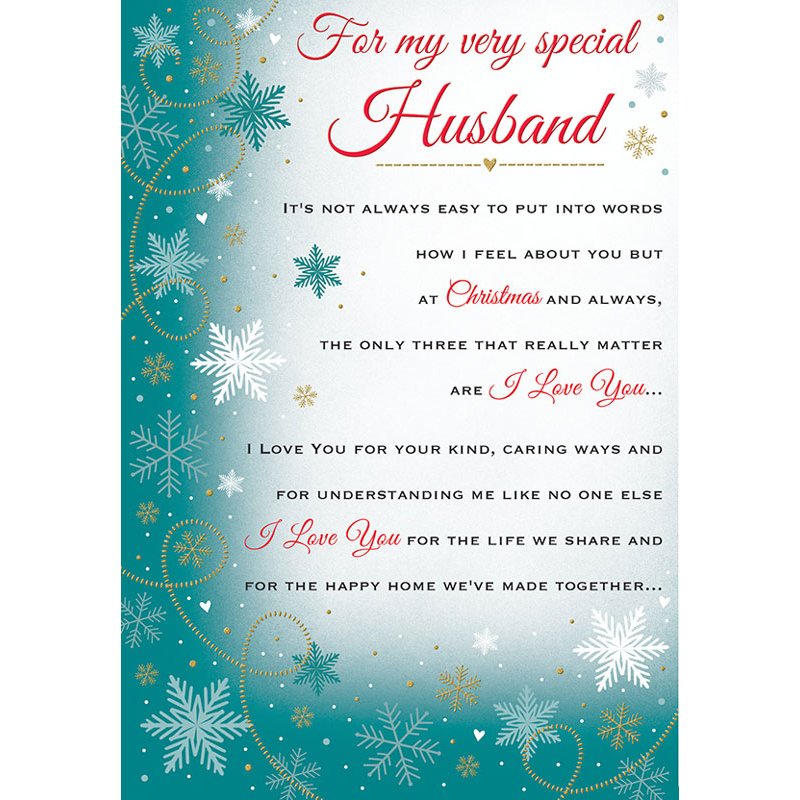 C75 HUSBAND HEARTFELT WISHES XMAS 6S