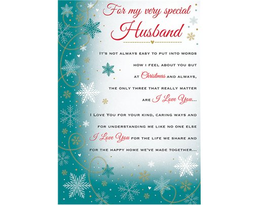 C75 HUSBAND HEARTFELT WISHES XMAS 6S