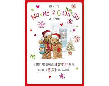 C75 NANNY & GRANDAD HONEYBUN XMAS 6S