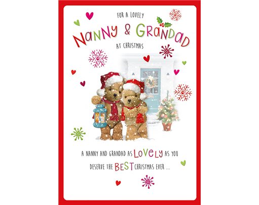 C75 NANNY & GRANDAD HONEYBUN XMAS 6S