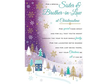 C75 SISTER & BIL HEARTFELT WISHES XMAS 6S
