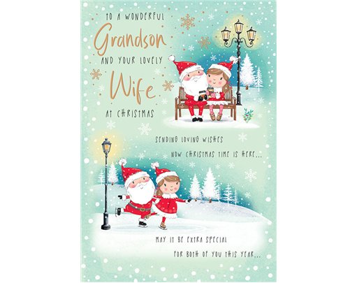 C75 GRANDSON & WIFE CHRISTMAS SPIRIT XMAS 6S