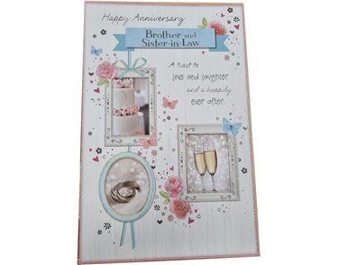 C125 BROTHER & SISTER IN LAW ANNIVERSARY  6S