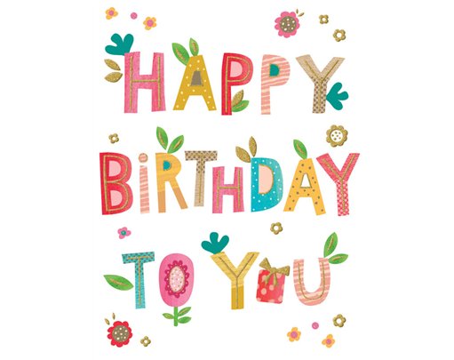 12x9in BIRTHDAY FEMALE BIG HUGS 6S
