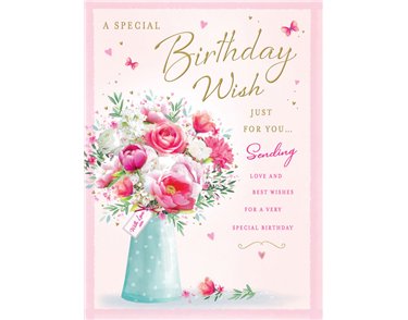 12x9in BIRTHDAY FEMALE BIG HUGS 6S