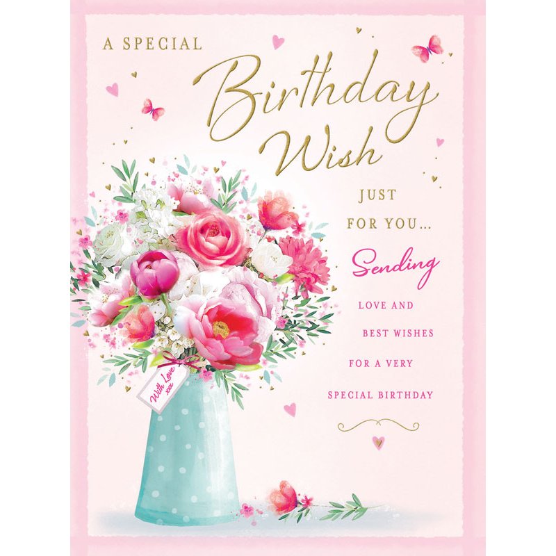 12x9in BIRTHDAY FEMALE BIG HUGS 6S