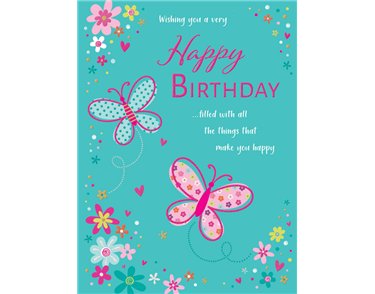 12x9in BIRTHDAY FEMALE BIG HUGS 6S