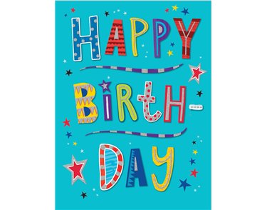 12x9in BIRTHDAY MALE BIG HUGS 6S