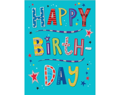 12x9in BIRTHDAY MALE BIG HUGS 6S