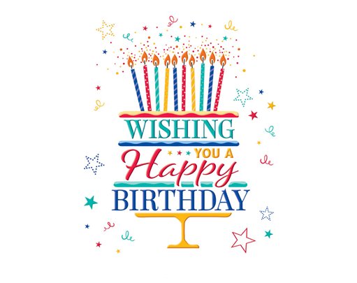 12x9in BIRTHDAY GIRL BIG HUGS 6S