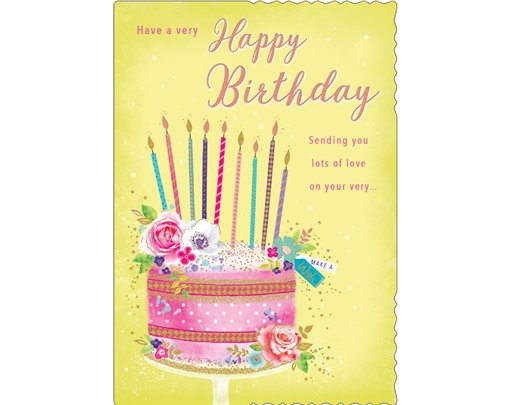 10x7in BIRTHDAY FEMALE TRULY YOURS 6S