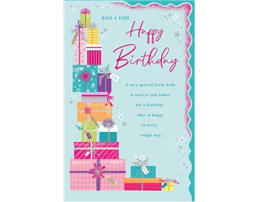 12x8in BIRTHDAY FEMALE TRULY YOURS 6S