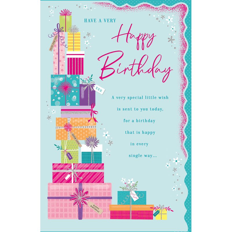 12x8in BIRTHDAY FEMALE TRULY YOURS 6S