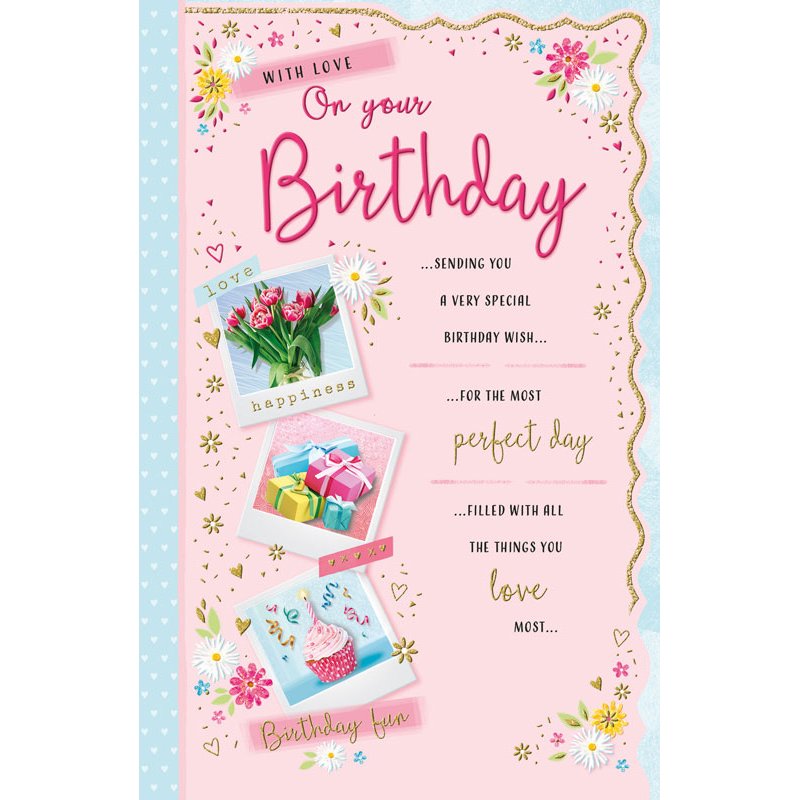 12x8in BIRTHDAY FEMALE TRULY YOURS 6S