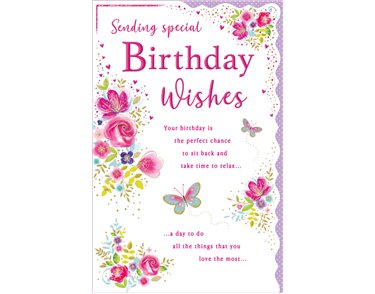 12x8in BIRTHDAY FEMALE TRULY YOURS 6S