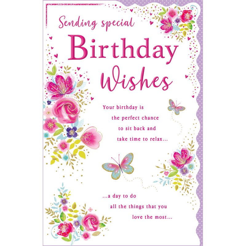 12x8in BIRTHDAY FEMALE TRULY YOURS 6S