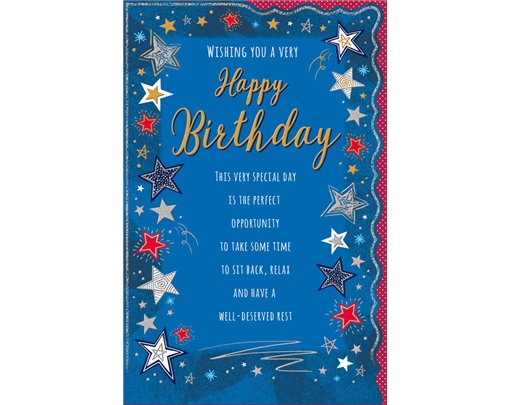 12x8in BIRTHDAY MALE TRULY YOURS 6S