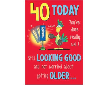 C75 MALE 40TH THE LAST LAUGH 6S