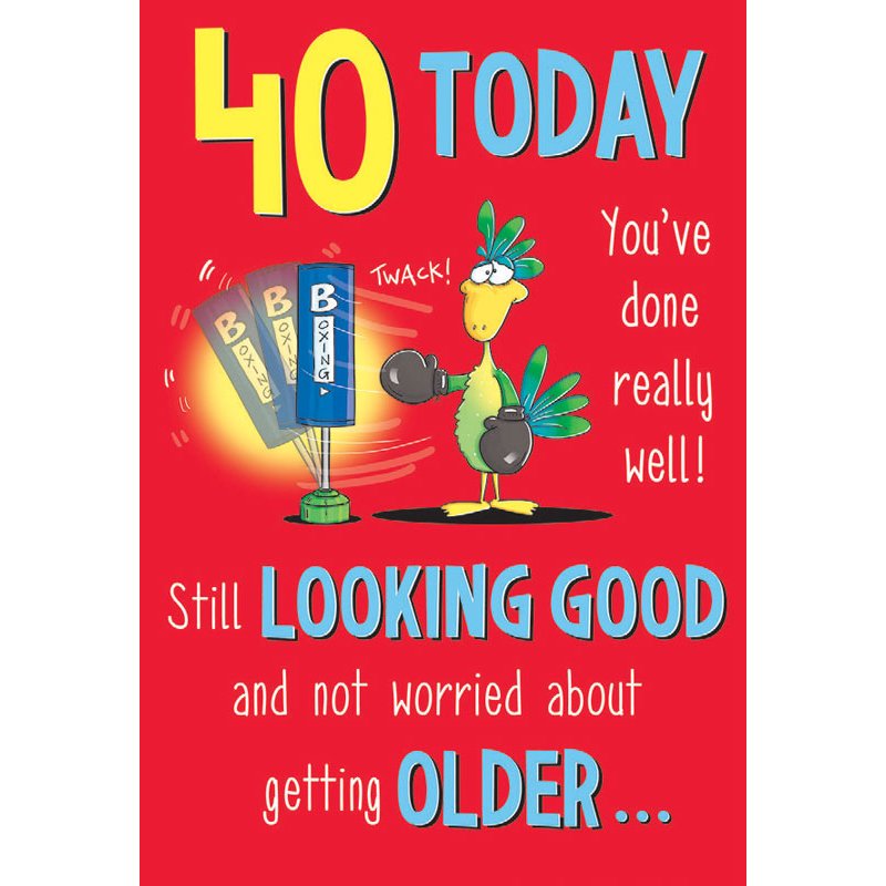 C75 MALE 40TH THE LAST LAUGH 6S