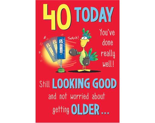 C75 MALE 40TH THE LAST LAUGH 6S
