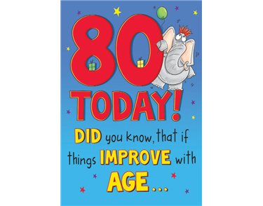 C75 MALE 80TH THE LAST LAUGH 6S