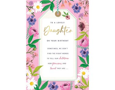 C75 DAUGHTER BIRTHDAY PETALS 6S